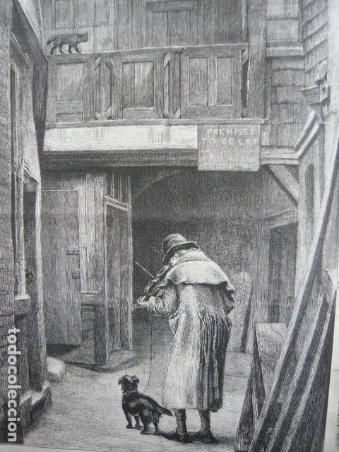 Arte: EL CIEGO CUADRO DE BAYES GRABADO XILOGRAFICO XILOGRAFIA 1872