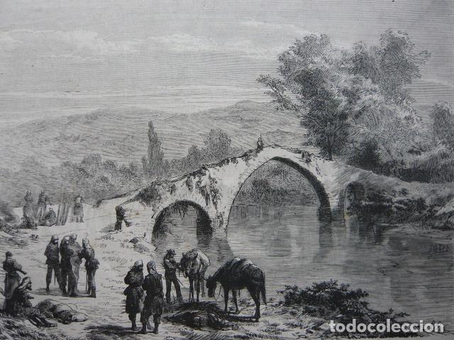 Arte: VERA NAVARRA SOLDADOS DE LUCHANA CARLISTAS CARLISMO GRABADO XILOGRAFICO XILOGRAFIA 1872