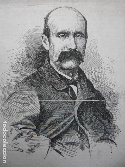 Arte: DON LUIS RIVERA GRABADO XILOGRAFICO XILOGRAFIA 1872