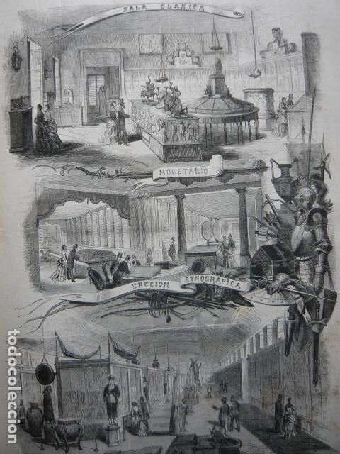 Art: MADRID MUSEO ARQUEOLOGICO NACIONAL GRABADO XILOGRAFICO XILOGRAFIA 1872