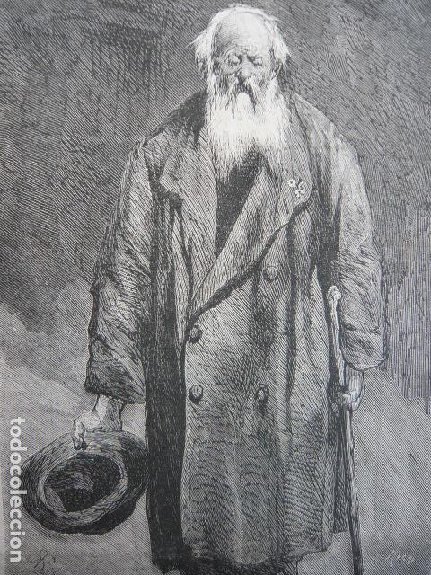 Kunst: SOLDADO EN 1812 GRABADO XILOGRAFICO XILOGRAFIA 1872