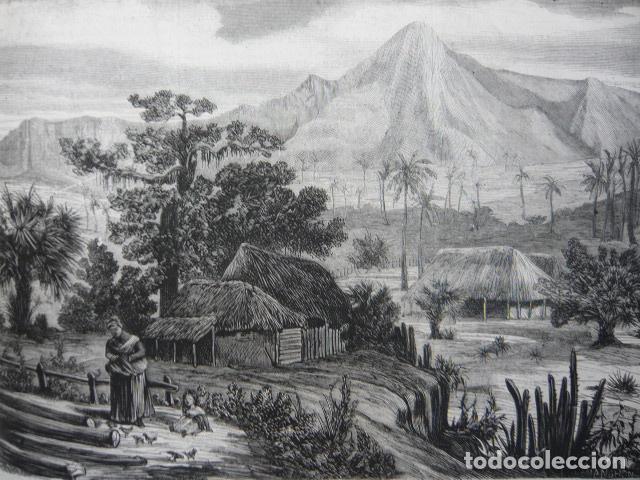 Arte: CUBA MONTE TARQUINO GRABADO XILOGRAFICO XILOGRAFIA 1872