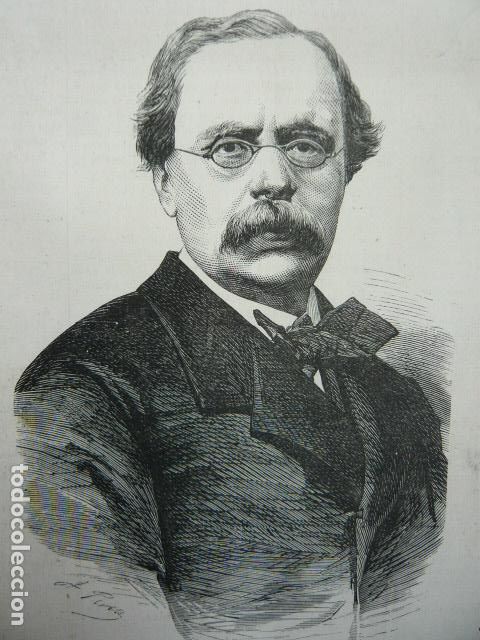 Arte: ANTONIO GRACIA GUTIERREZ GRABADO XILOGRAFICO XILOGRAFIA 1872