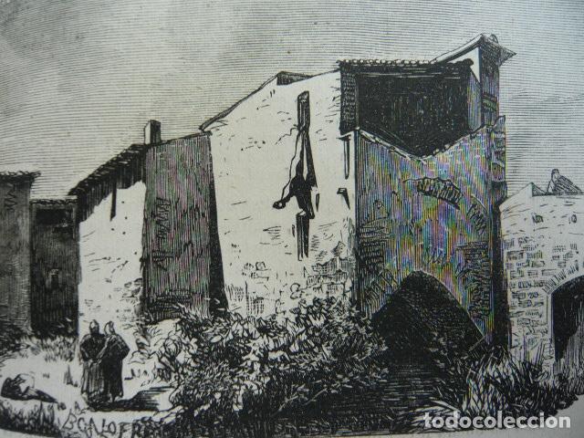 Arte: TARRAGONA R&Iacute;O FRANCOL&Iacute; MOLINO HARINERO GRABADO XILOGRAFICO XILOGRAFIA 1872