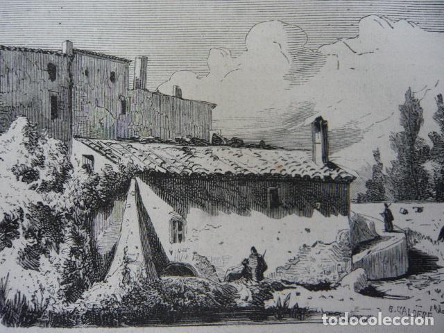 Arte: TARRAGONA R&Iacute;O FRANCOL&Iacute; CASA MOLINO GRABADO XILOGRAFICO XILOGRAFIA 1872