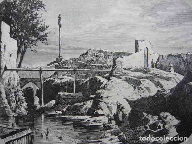 Arte: ESPLUGA TARRAGONA NACIMIENTO R&Iacute;O FRANCOL&Iacute; GRABADO XILOGRAFICO XILOGRAFIA 1872