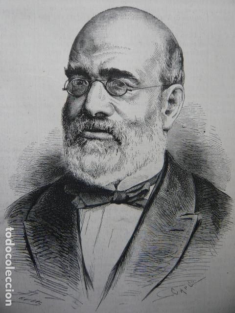 Arte: ANTONIO APARISI Y GUIJARRO GRABADO XILOGRAFICO XILOGRAFIA 1872
