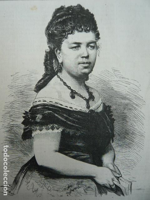 Arte: PATROCINIO DE BIEDMA GRABADO XILOGRAFICO XILOGRAFIA 1872