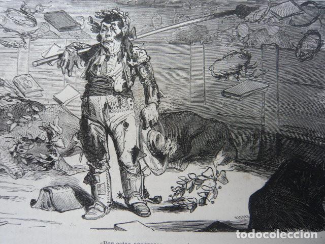 Kunst: TAUROMAQUIA FINIS CORONAT OPUS PICADOR TOROS GRABADO XILOGRAFICO XILOGRAFIA 1872