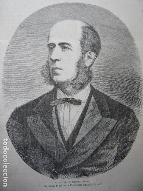 Kunst: MANUEL SILVELA GRABADO XILOGRAFICO XILOGRAFIA 1872