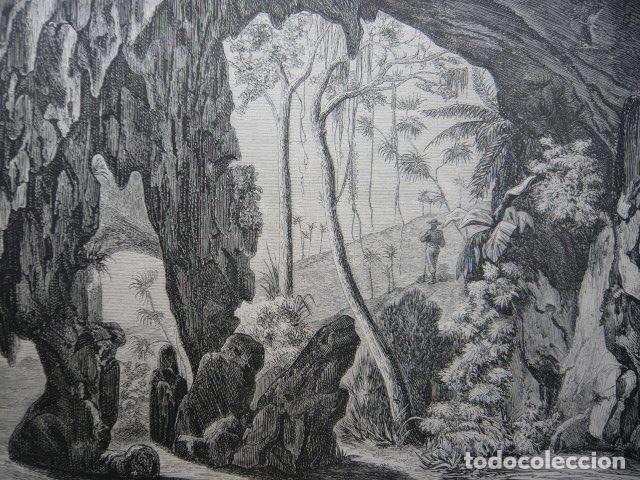 Arte: CUBA SAN DIEGO DE LOS BA&Ntilde;OS PORTALES GRABADO XILOGRAFICO XILOGRAFIA 1872