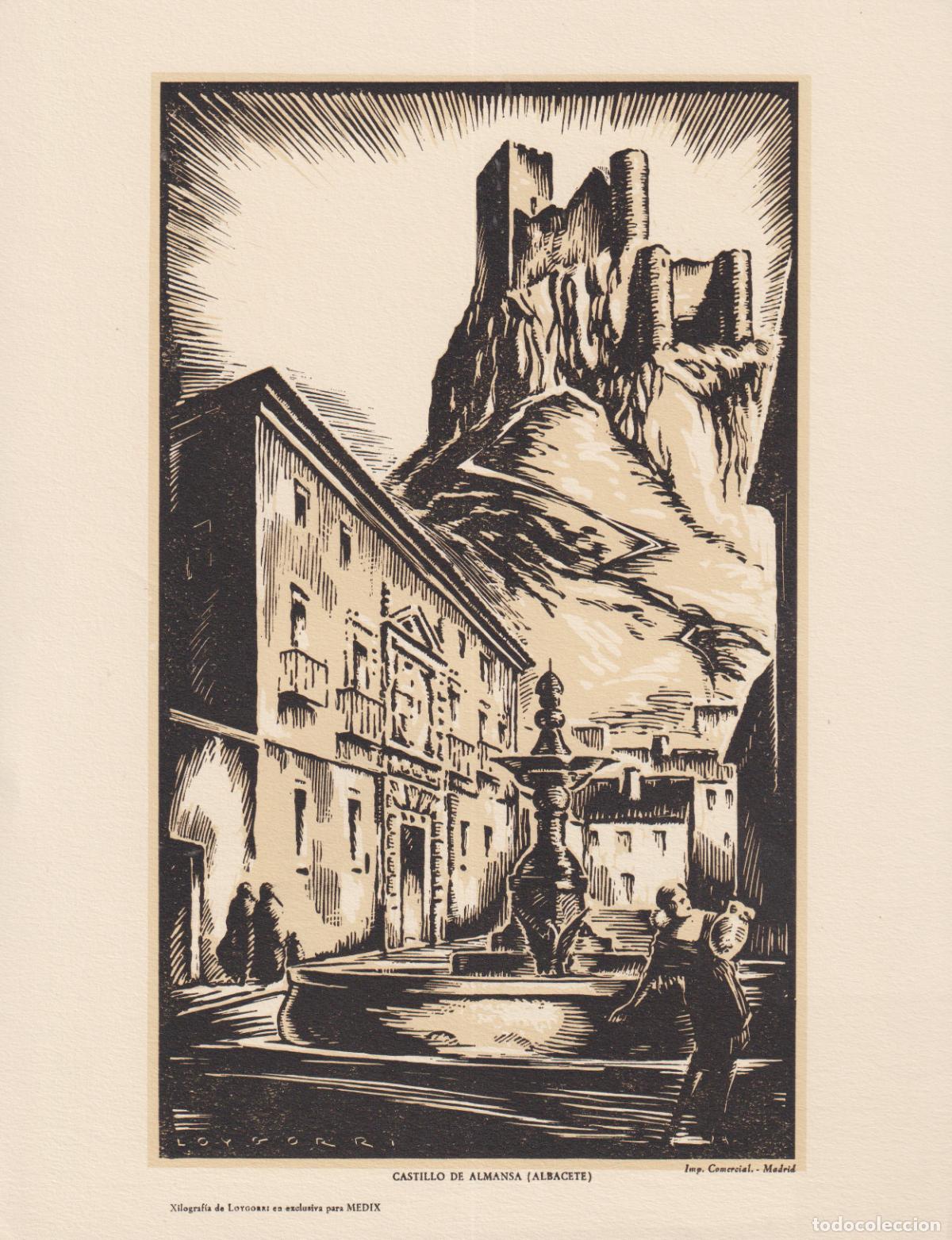 Arte: XILOGRAF&Iacute;A ANTIGUA DEL CASTILLO DE ALMANSA (ALBACETE) CREADA POR EL ARTISTA LOYGORRI