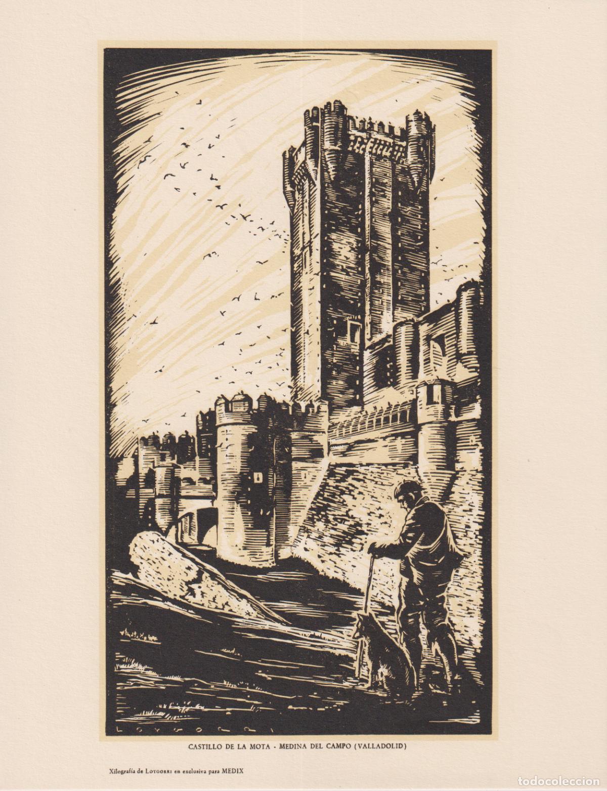 Arte: XILOGRAF&Iacute;A DEL CASTILLO DE LA MOTA MEDINA DEL CAMPO (VALLADOLID) CREADA POR EL ARTISTA LOYGORRI
