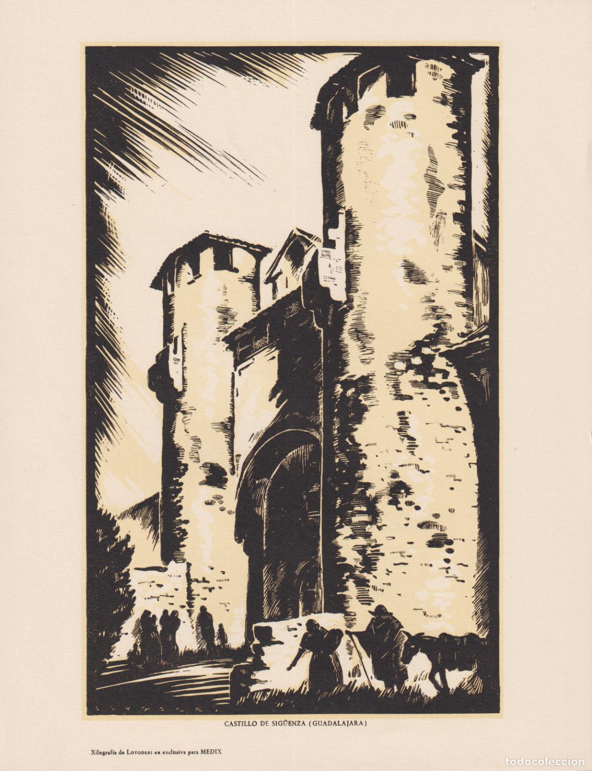 Arte: XILOGRAF&Iacute;A ANTIGUA DEL CASTILLO DE SIG&Uuml;ENZA (GUADALAJARA) CREADA POR EL ARTISTA LOYGORRI