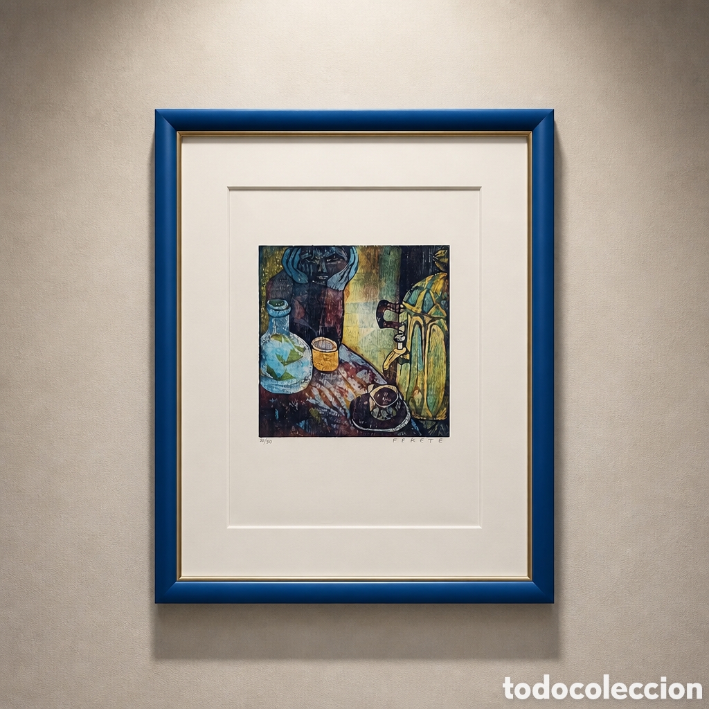 Arte: ESTEBAN FEKETE. HUNGRIA 1924 ALEMANIA 2009. XILOGRAFIA A COLOR . FIRMADA Y NUMERADA 25/50.