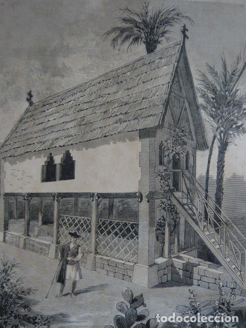Arte: MURCIA BARRACAS PROYECTO TRAS INUNDACION GRABADO XILOGRAFICO XILOGRAFIA 1879