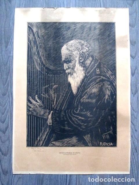 Arte: Xilografia originale di Romeo Musa - artista italiano