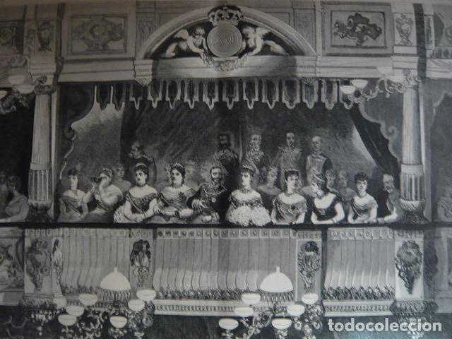 Arte: MADRID PALCO FAMILIA REAL TEATRO REAL GRABADO XILOGRAFICO XILOGRAFIA 1879