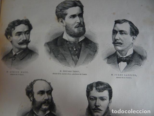 Arte: PARIS COMITE PRENSA DEL HIPODROMO- GRABADO XILOGRAFICO XILOGRAFIA 1879