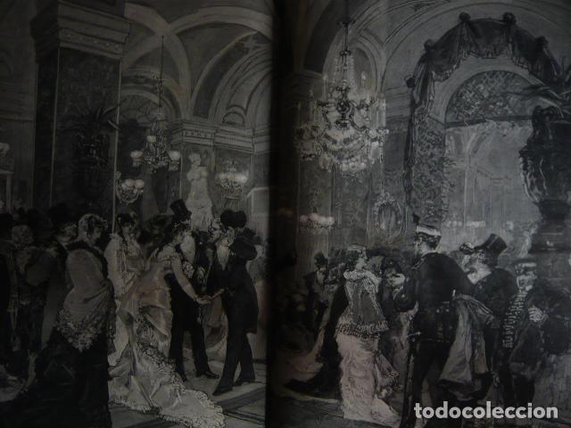 Arte: MADRID INTERIOR DEL FOYER DEL TEATRO REAL GRABADO XILOGRAFICO XILOGRAFIA 1879