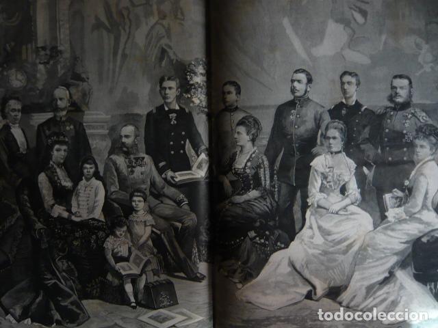 Arte: FAMILIA DE LA REINA MARIA CRISTINA GRABADO XILOGRAFICO XILOGRAFIA 1879