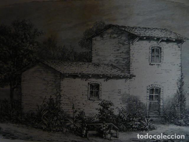 Arte: ARGELIA CONSTRUCCION HABITACIONES RURALES GRABADO XILOGRAFICO XILOGRAFIA 1879