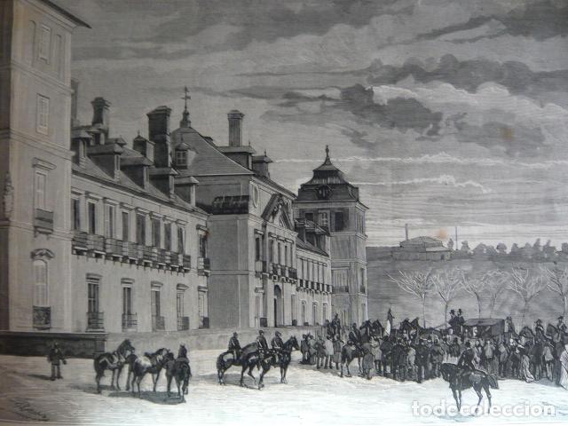 Arte: MADRID PALACIO DEL PARDO GRABADO XILOGRAFICO XILOGRAFIA 1879
