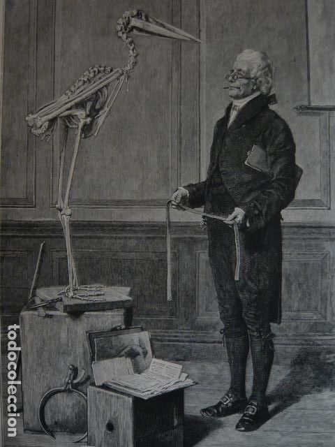 Arte: AMOR A LA CIENCIA GRABADO XILOGRAFICO XILOGRAFIA 1879