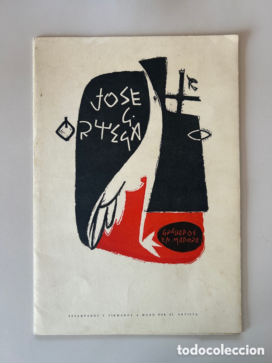 Arte: JOSE ORTEGA 6 GRABADOS (fotos) EN MADERA ESTAMPADOS Y FIRMADOS POR EL ARTISTA 31,5 x 21,5. 1953