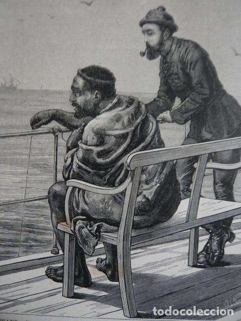 Arte: CETEWAYO REY DE LOS ZULUES GRABADO XILOGRAFICO XILOGRAFIA 1879