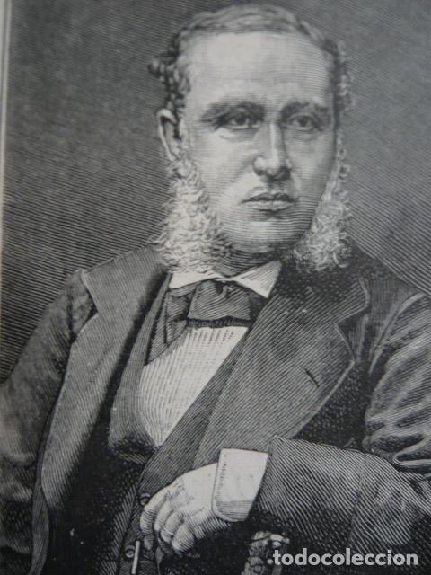 Arte: WALDO GRA&Ntilde;A JEFE COMPA&Ntilde;IA GUARDA URBANA ESPA&Ntilde;OLA EN PERU GRABADO XILOGRAFICO XILOGRAFIA 1879