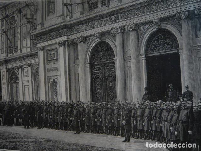 Arte: LIMA PERU COMPA&Ntilde;IA ESPA&Ntilde;OLA DE GUARDIA URBANA GRABADO XILOGRAFICO XILOGRAFIA 1879