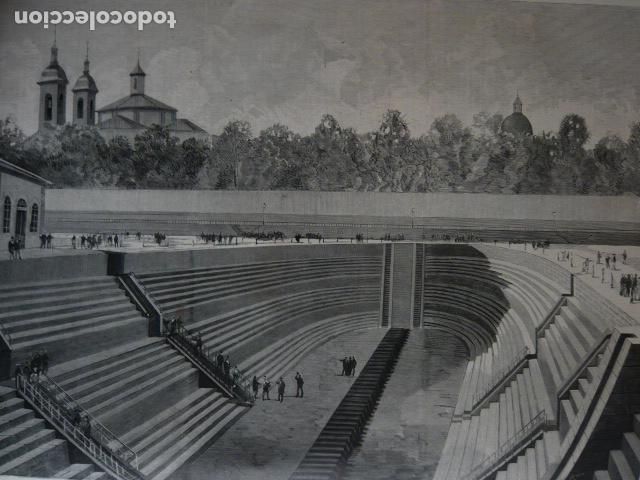Arte: EL FERROL CORU&Ntilde;A EL DIQUE DE LA CAMPANA GRABADO XILOGRAFICO XILOGRAFIA 1879