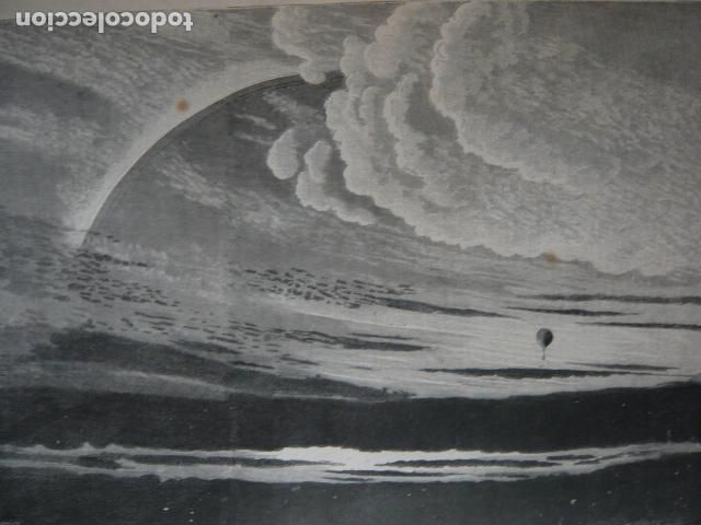 Arte: PAISAJE CELESTE A 1700 METROS DE ALTURA GRABADO XILOGRAFICO XILOGRAFIA 1879