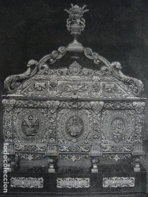 Arte: URNA DE MARFIL GRABADO XILOGRAFICO XILOGRAFIA 1879