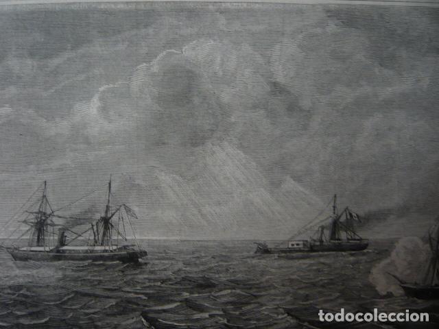 Arte: ANTOFAGASTA CHILE EL TRANSPORTE RIMAC GRABADO XILOGRAFICO XILOGRAFIA 1879