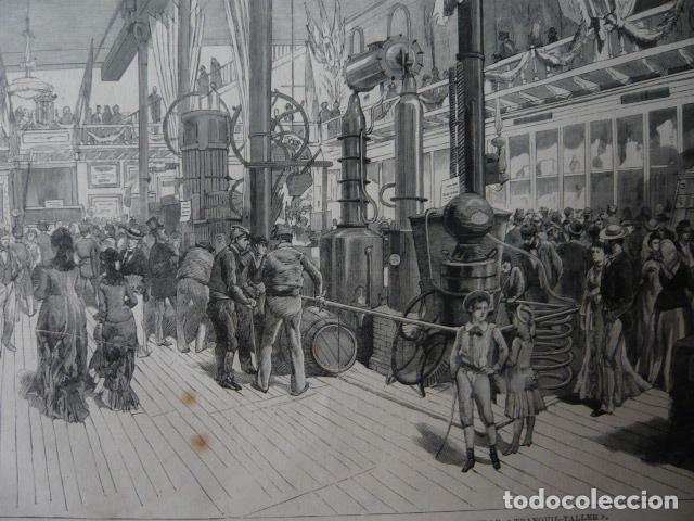 Arte: LLEIDA LERIDA EXPOSICION AGRICOLA CELEBRADA POR TRANQUIL-TALLER GRABADO XILOGRAFICO XILOGRAFIA 1879
