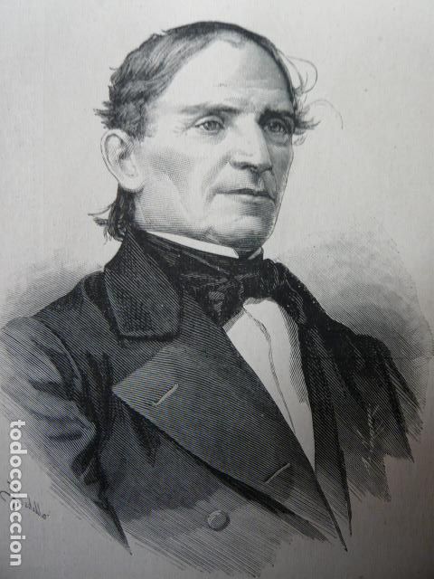 Arte: PEDRO SABAU LARROYA GRABADO XILOGRAFICO XILOGRAFIA 1879