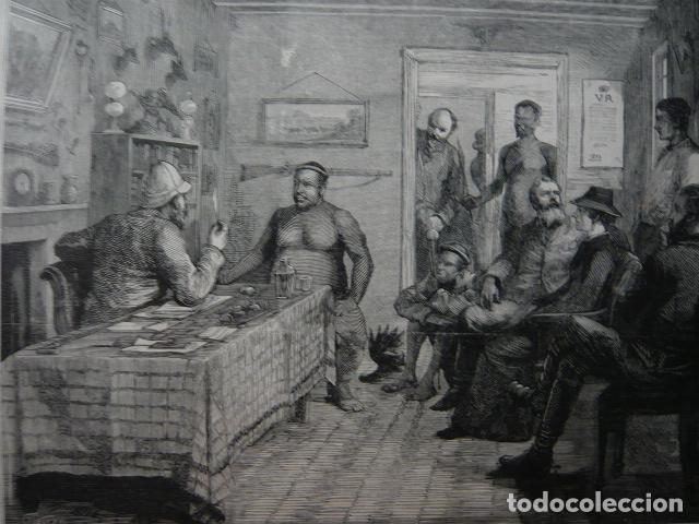 Arte: SUDAFRICA CONFERENCIA ENTRE OHAM Y HERMANO DE CETEWAYO GRABADO XILOGRAFICO XILOGRAFIA 1879