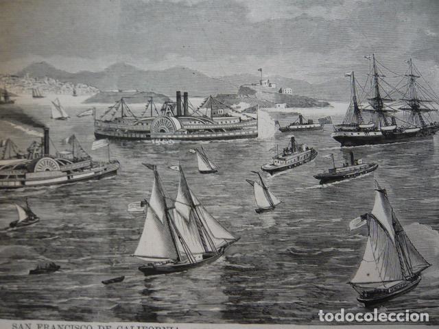 Arte: SAN FRANCISCO CALIFORNIA VISTA GRABADO XILOGRAFICO XILOGRAFIA 1879
