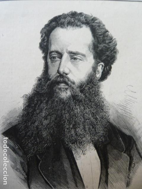 Arte: JOAQUIN ESPIN COLBRAND DIRECTOR ORQUESTA GRABADO XILOGRAFICO XILOGRAFIA 1879