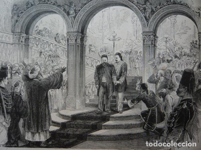 Arte: EGIPTO EL CAIRO ISMAIL PACHA GRABADO XILOGRAFICO XILOGRAFIA 1879