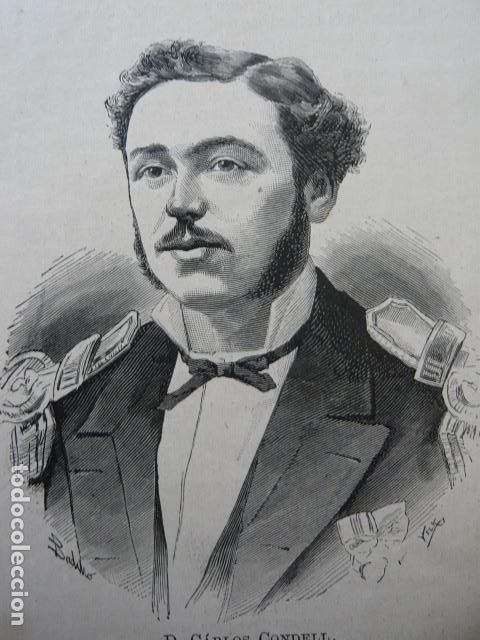 Arte: CARLOS CONDELL GRABADO XILOGRAFICO XILOGRAFIA 1879