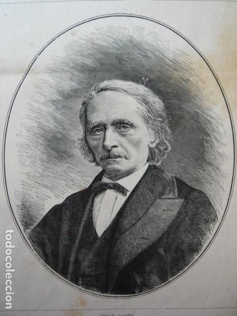 Arte: CESAR CANTU GRABADO XILOGRAFICO XILOGRAFIA 1879