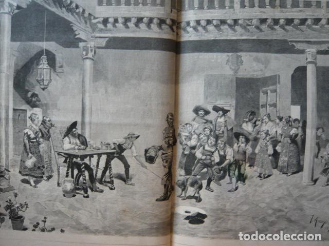 Arte: EL CAZADOR DE LOBOS GRABADO XILOGRAFICO XILOGRAFIA 1879