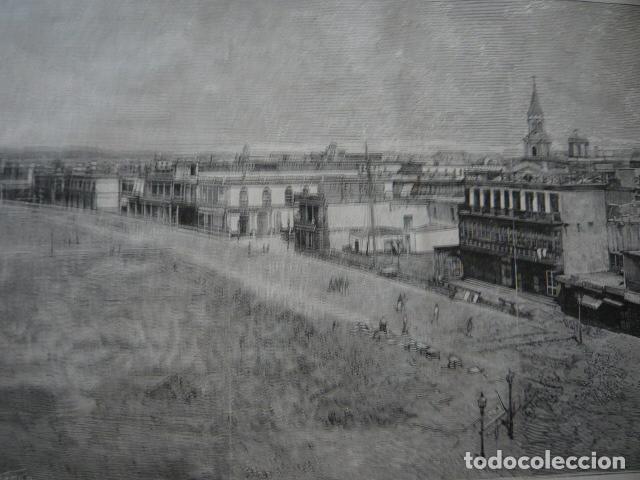 Arte: EL CALLAO PERU VISTA GRABADO XILOGRAFICO XILOGRAFIA 1879