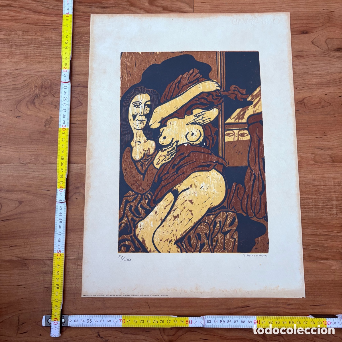 Arte: xilograf&iacute;a ricardo zamorano tirant lo blanc 1974 firmada numerada 31/500