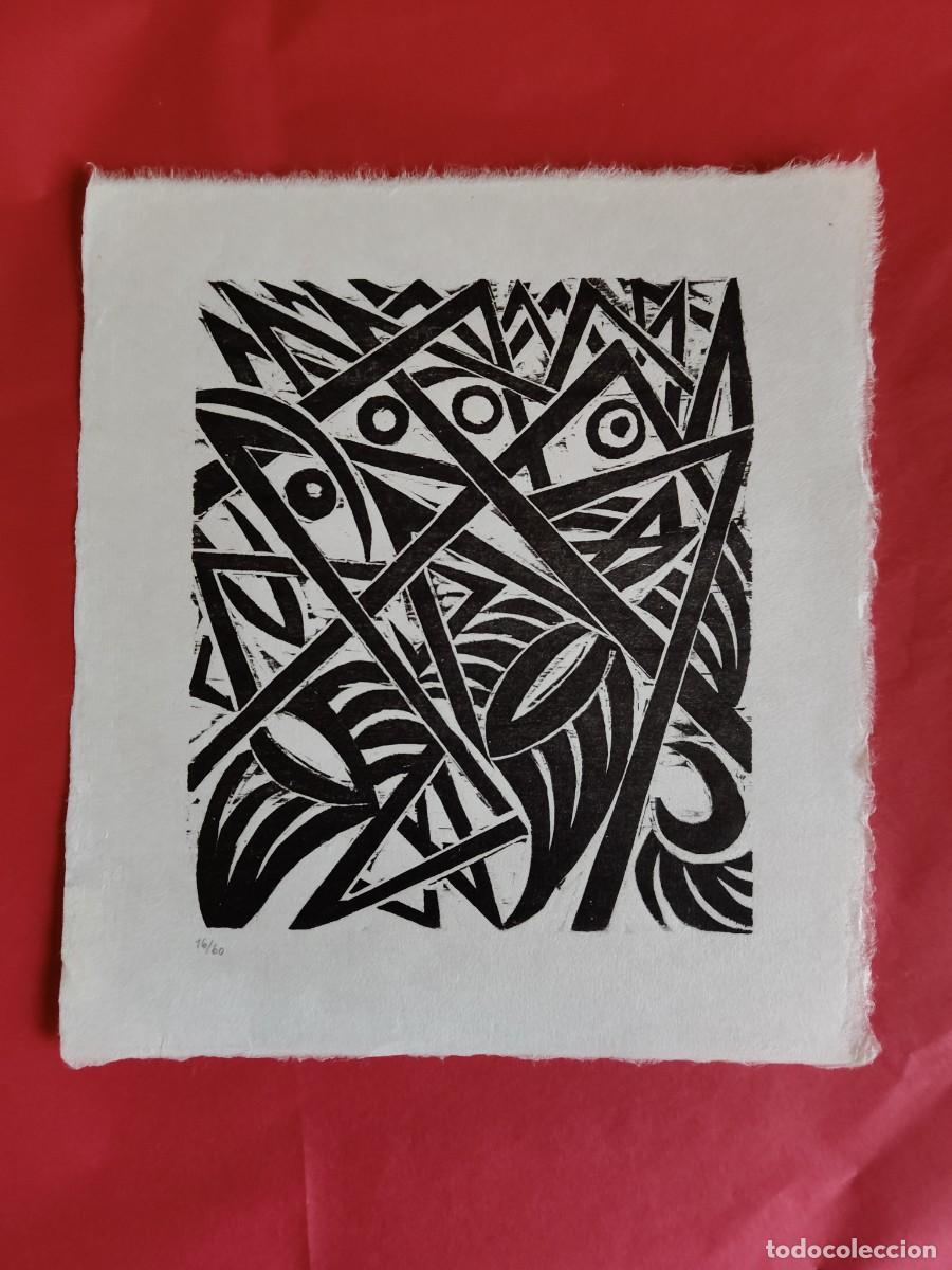 Arte: Otto M&ouml;ller (1883 - 1964, Berl&iacute;n). Xilograf&iacute;a en papel Jap&oacute;n. 1921.