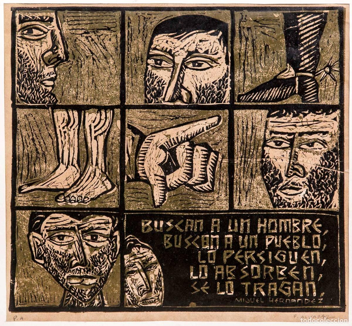 Arte: FRANCSICO &Aacute;LVAREZ - ESTAMPA POPULAR - LINOGRANADO - MIGUEL HERN&Aacute;NDEZ
