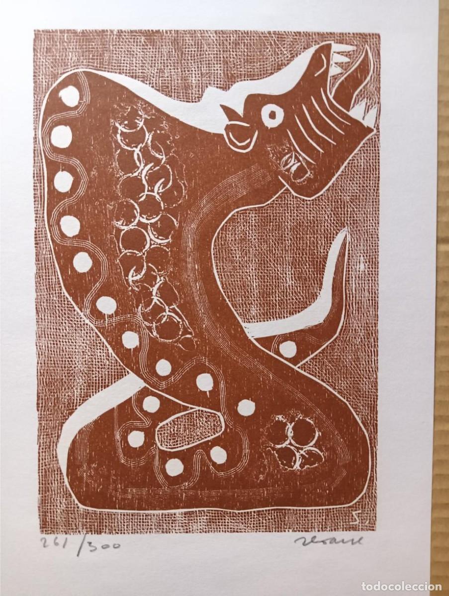 Arte: Luis SEOANE (BA. 1910-A Coru&ntilde;a 1979) xilograf&iacute;a 36x22 de 1976 firmada l&aacute;piz y num/300. PERFECTA!